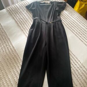Calvin Klein Black Jumpsuit with Belt